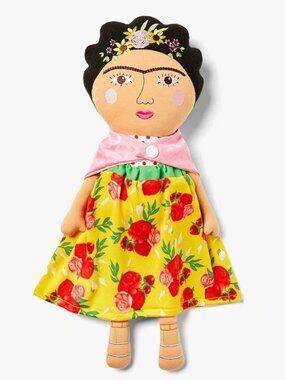 NWT PICCOLINA “Frida Kahlo” Plush Trailblazer Fabric Rag Doll